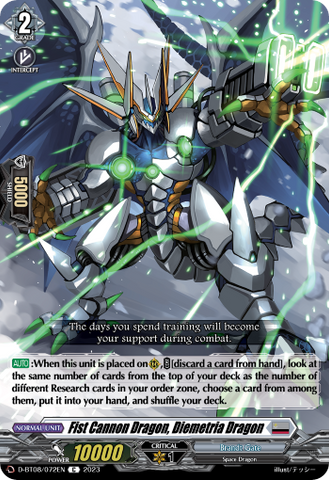 Fist Cannon Dragon, Diemetria Dragon - D-BT08/072EN