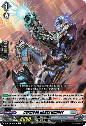 Cerulean Heavy Gunner - D-BT08/076EN