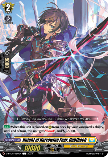 Knight of Harrowing Fear, Dubthach - D-BT08/080EN