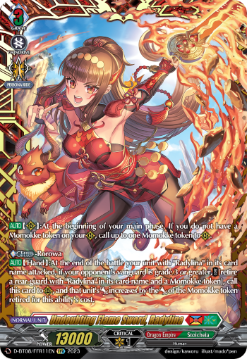 Undoubting Flame Sword, Radylina (FFR) - D-BT08/FFR11EN