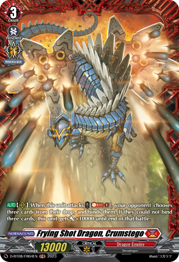 Frying Shot Dragon, Crumstego (FR) - D-BT08/FR04EN