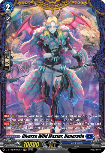 Diverse Wild Master, Honoratio (FR) - D-BT08/FR12EN