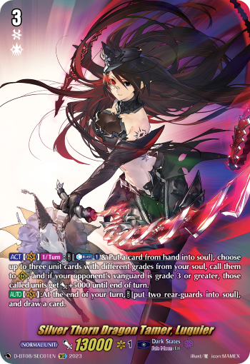 Silver Thorn Dragon Tamer, Luquier (SEC) - D-BT08/SEC01EN