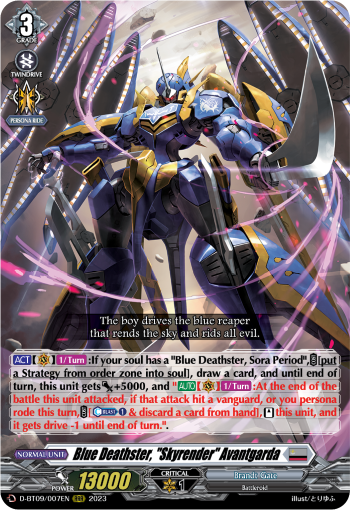 Blue Deathster, "Skyrender" Avantgarda - D-BT09/007EN
