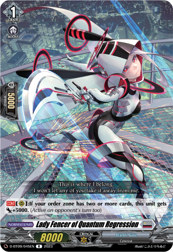 Lady Fencer of Quantum Regression - D-BT09/045EN