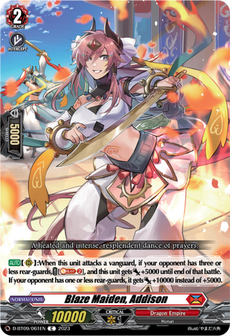 Blaze Maiden, Addison - D-BT09/061EN