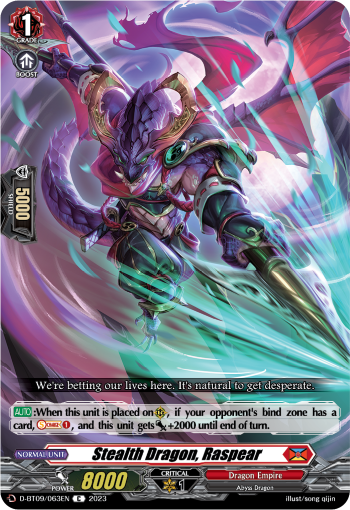 Stealth Dragon, Raspear - D-BT09/063EN