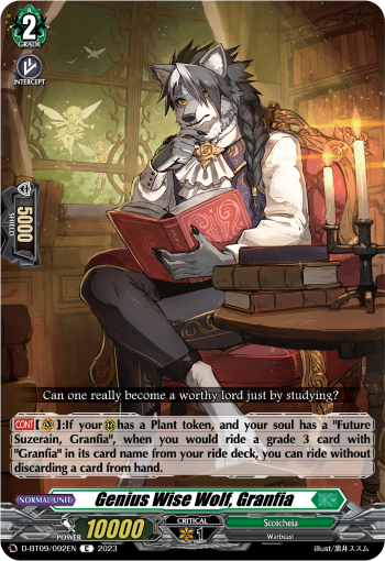 Genius Wise Wolf, Granfia - D-BT09/092EN