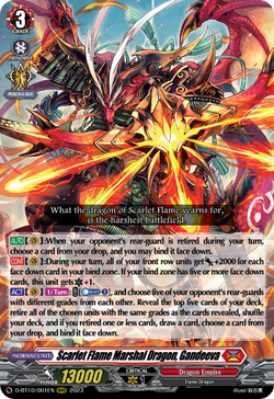 Scarlet Flame Marshal Dragon, Gandeeva - D-BT10/001EN