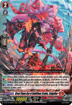 Great Flame Axe of Ambitious Scales, Colgaflan - D-BT10/002EN