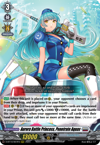 Aurora Battle Princess, Penetrate Aquas - D-BT10/007EN