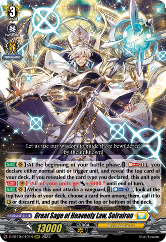 Great Sage of Heavenly Law, Solrairon - D-BT10/010EN