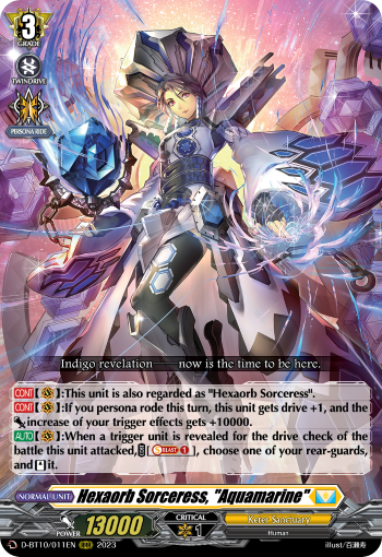Hexaorb Sorceress, "Aquamarine" - D-BT10/011EN