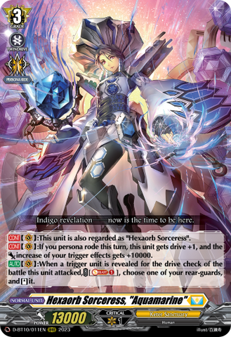 Hexaorb Sorceress, "Aquamarine" - D-BT10/011EN