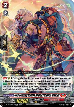 Inscribing Bullet of Dust Storm, Baxter - D-BT10/016EN