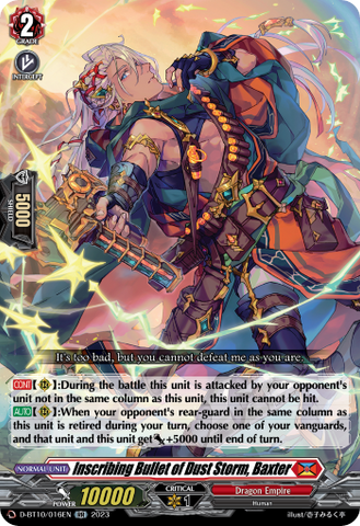 Inscribing Bullet of Dust Storm, Baxter - D-BT10/016EN