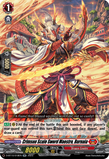 Crimson Scale Sword Maestro, Burnaia - D-BT10/018EN