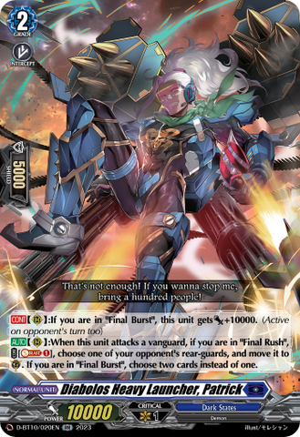 Diabolos Heavy Launcher, Patrick - D-BT10/020EN