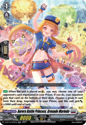 Aurora Battle Princess, Grenade Marieda - D-BT10/025EN