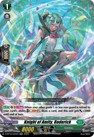Knight of Amity, Roderick - D-BT10/034EN