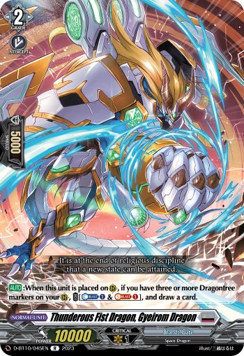 Thunderous Fist Dragon, Gyeirom Dragon - D-BT10/045EN