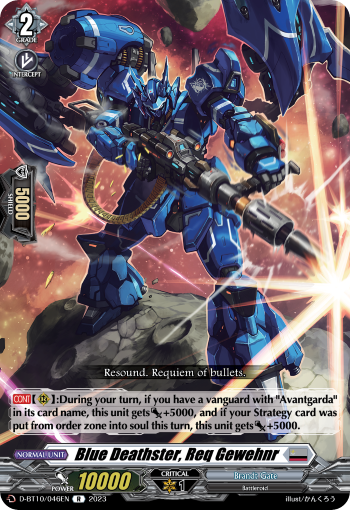Blue Deathster, Req Gewehnr - D-BT10/046EN