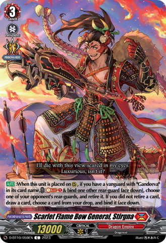 Scarlet Flame Bow General, Stirgna - D-BT10/059EN