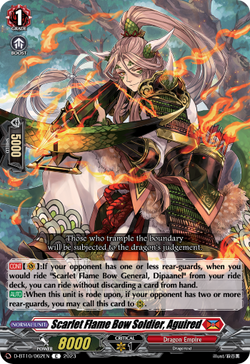 Scarlet Flame Bow Soldier, Aguired - D-BT10/062EN