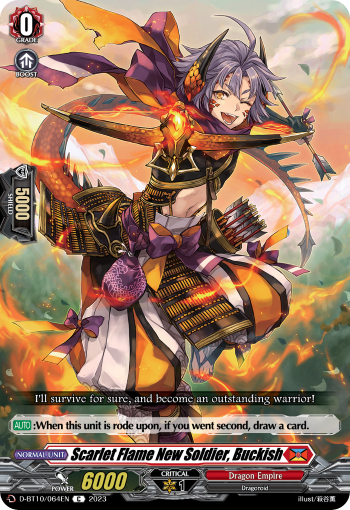 Scarlet Flame New Soldier, Buckish - D-BT10/064EN
