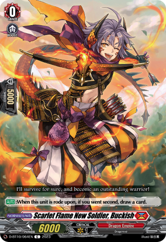 Scarlet Flame New Soldier, Buckish - D-BT10/064EN