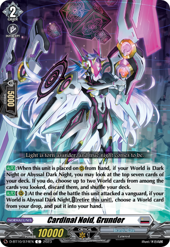 Cardinal Noid, Grunder - D-BT10/074EN