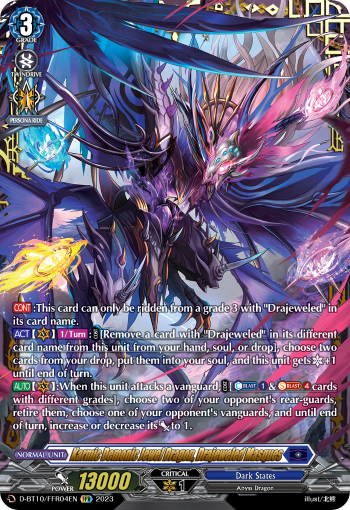 Karmic Demonic Jewel Dragon, Drajeweled Masques (FFR) - D-BT10/FFR04EN