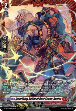 Inscribing Bullet of Dust Storm, Baxter (FR) - D-BT10/FR01EN