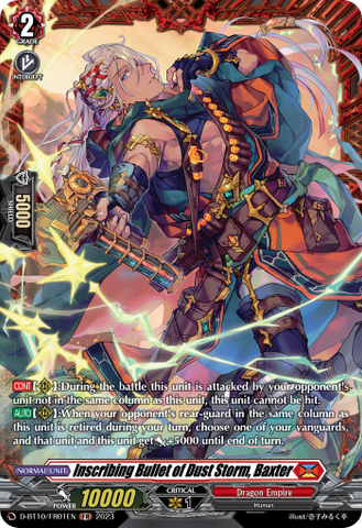 Inscribing Bullet of Dust Storm, Baxter (FR) - D-BT10/FR01EN