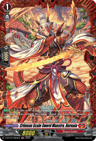 Crimson Scale Sword Maestro, Burnaia (FR) - D-BT10/FR03EN