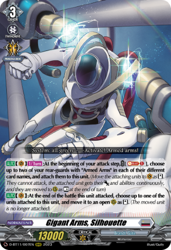 Gigant Arms, Silhouette - D-BT11/007EN