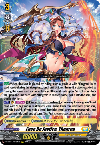 Epee De Justice, Thegrea - D-BT11/010EN