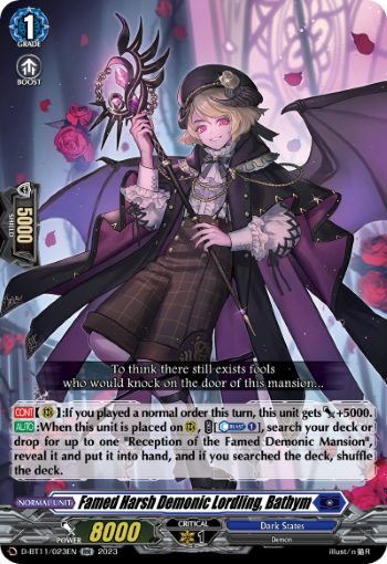 Famed Harsh Demonic Lordling, Bathym - D-BT11/023EN
