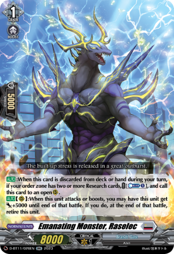 Emanating Monster, Raselec - D-BT11/026EN