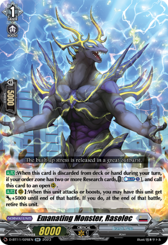 Emanating Monster, Raselec - D-BT11/026EN