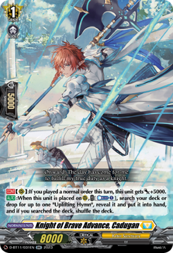 Knight of Brave Advance, Cadugan - D-BT11/031EN