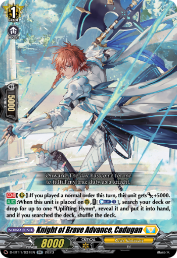 Knight of Brave Advance, Cadugan - D-BT11/031EN