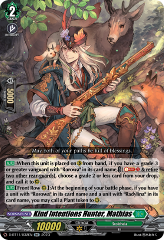Kind Intentions Hunter, Mathias - D-BT11/032EN