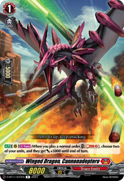 Winged Dragon, Cannonadeptero - D-BT11/037EN