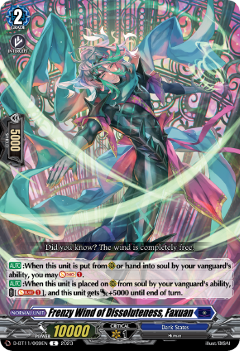 Frenzy Wind of Dissoluteness, Faxuan - D-BT11/069EN
