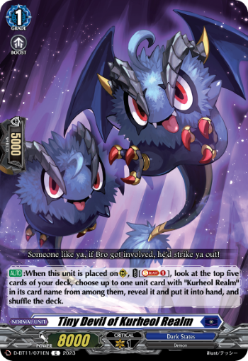Tiny Devil of Kurheol Realm - D-BT11/071EN