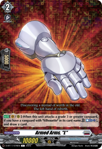 Armed Arms, "L" - D-BT11/076EN