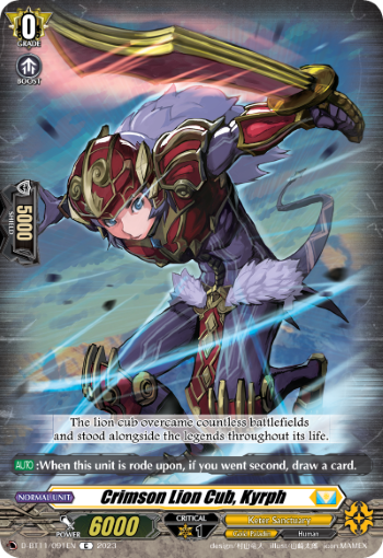 Crimson Lion Cub, Kyrph - D-BT11/091EN