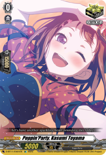 Poppin'Party, Kasumi Toyama - D-BT11/EX01EN