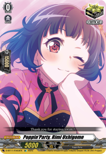 Poppin'Party, Rimi Ushigome - D-BT11/EX03EN